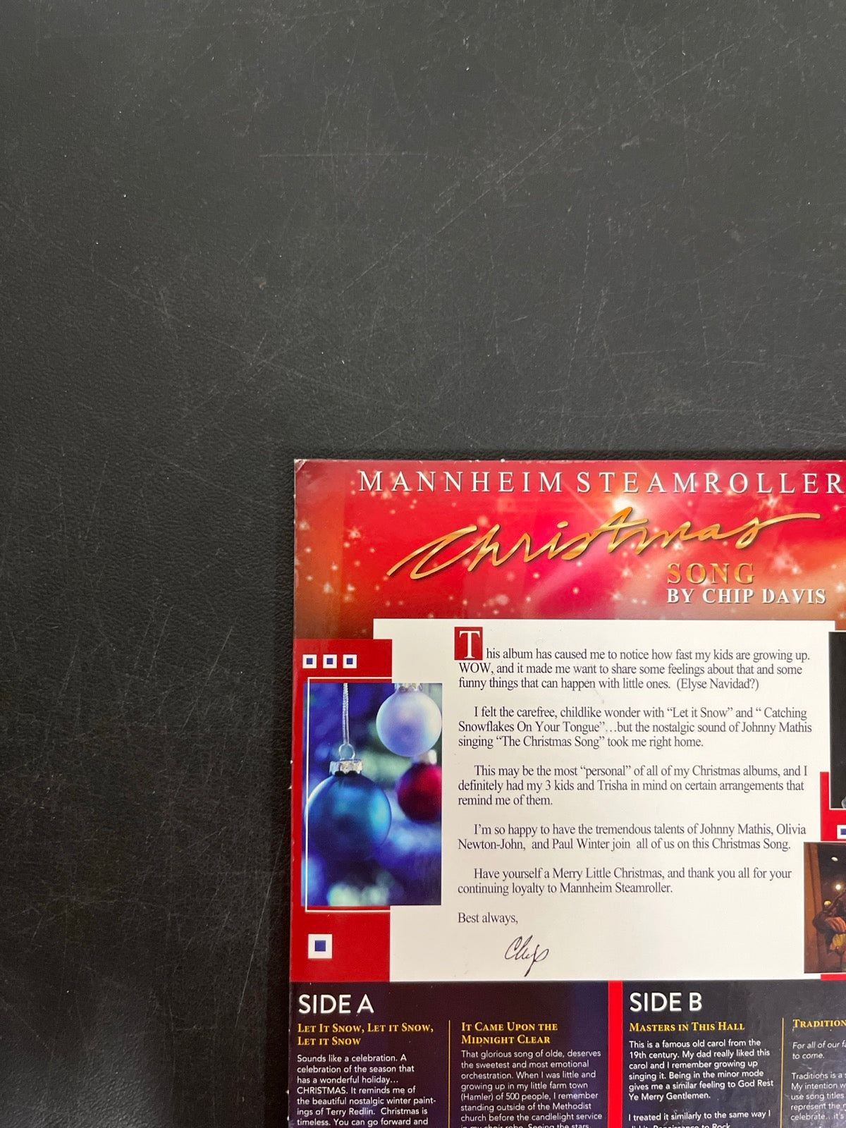 BACK_TL - Mannheim Steamroller - Christmas Song LE 180gm Red Vinyl USED NOT TESTED
