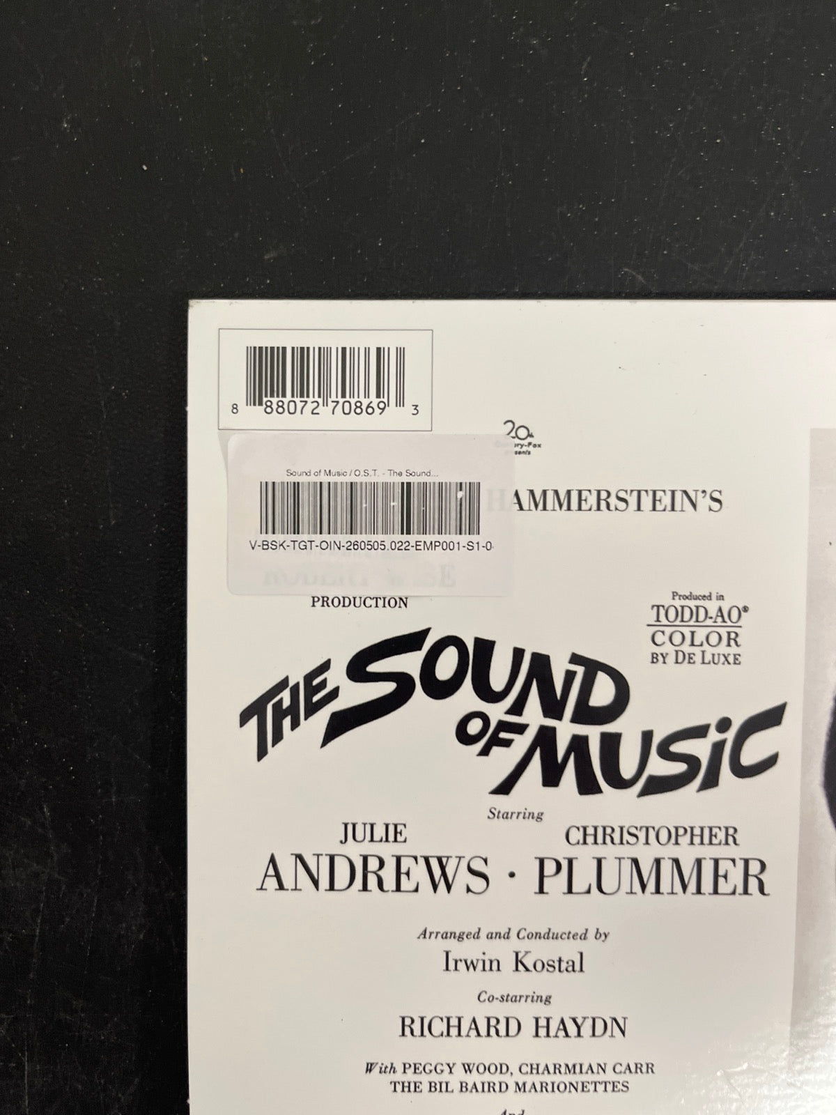 BACK_TL - The Sound Of Music OST 60th Anniv Ed. Picture Disc USED NOT TESTED