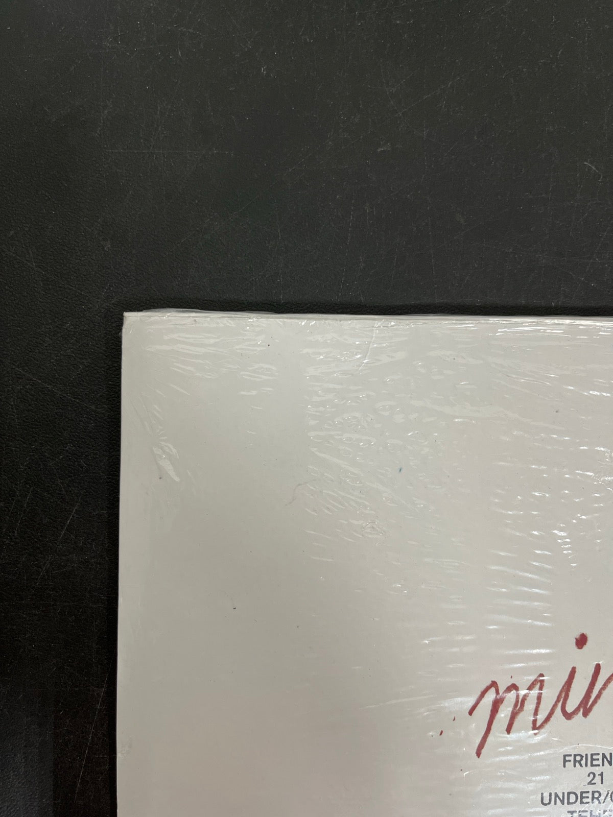 BACK_TL - Gracie Abrams - Minor LE 5th Anniv. Ed Red Vinyl USED NOT TESTED