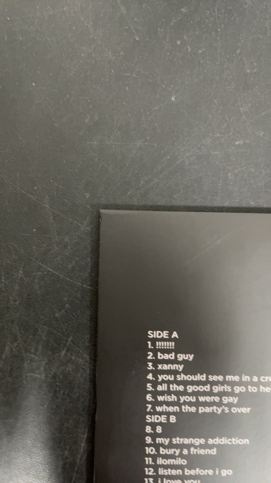 BACK_TL - Billie Eilish - WHEN WE ALL FALL ... LE Green Vinyl USED NOT TESTED