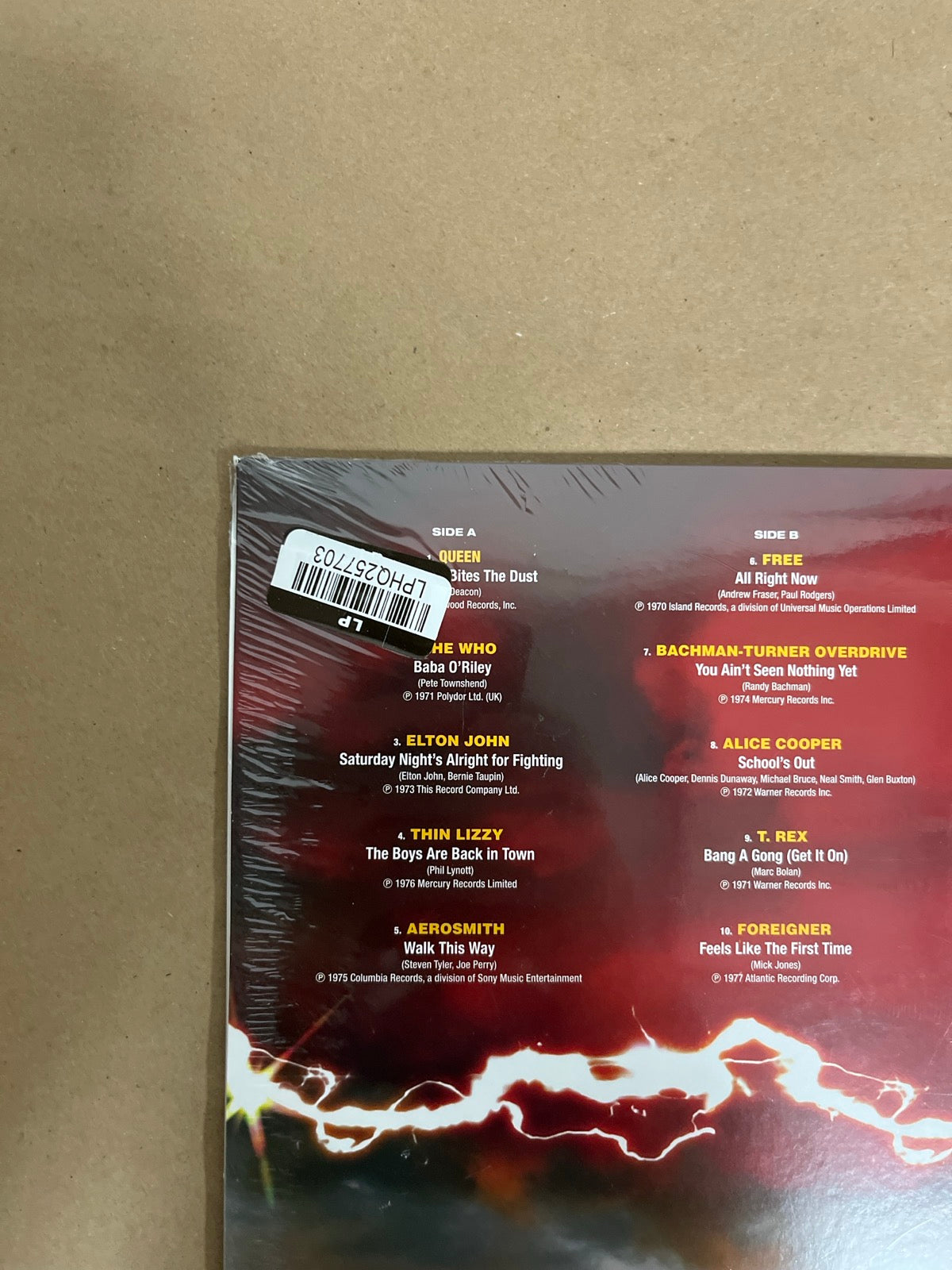 BACK_TL - NOW That's What I Call Classic Rock LE Vinyl USED NOT TESTED