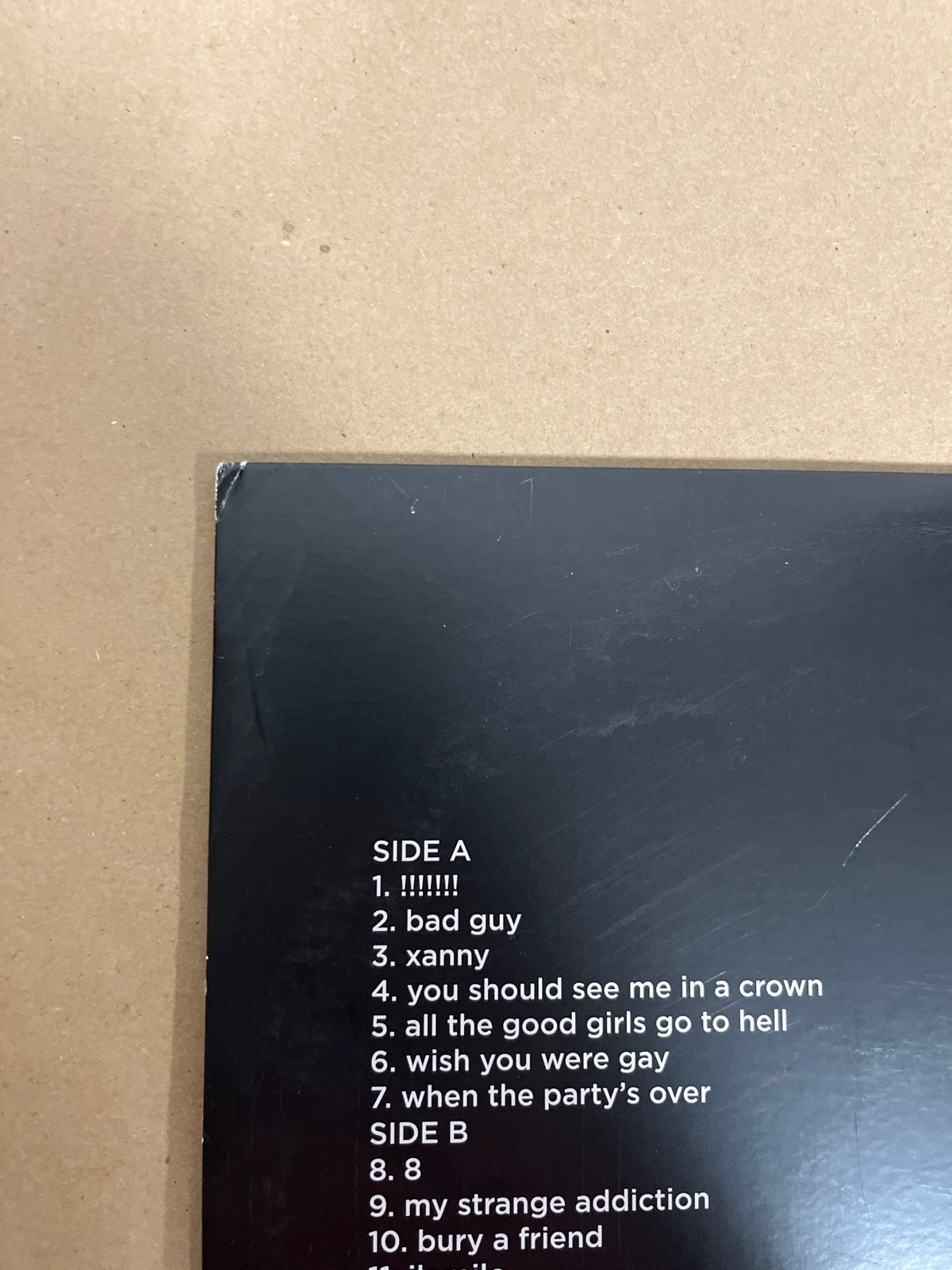 BACK_TL - Billie Eilish - WHEN WE ALL FALL ... LE Green Vinyl USED NOT TESTED