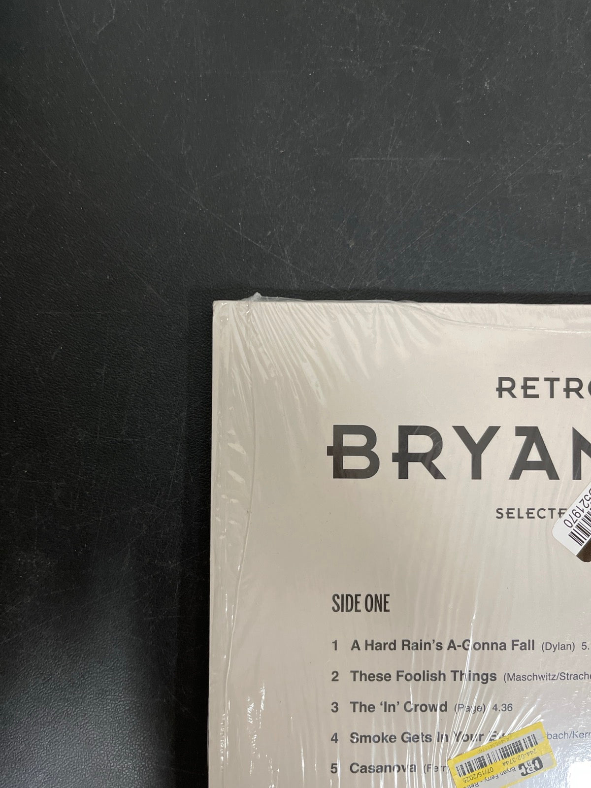 BACK_TL - Bryan Ferry - Retrospective 180gm Black Vinyl USED NOT TESTED