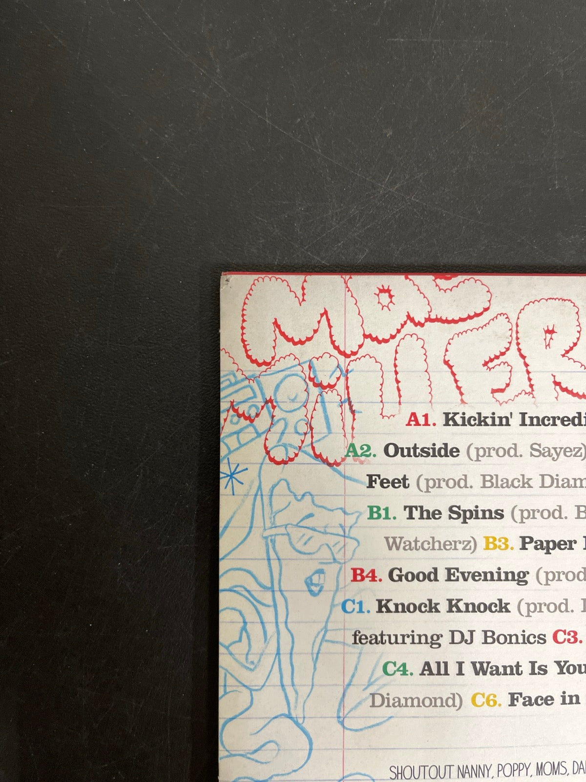 BACK_TL - Mac Miller - K.I.D.S. LE Blue / Red / Yellow Vinyl USED NOT TESTED