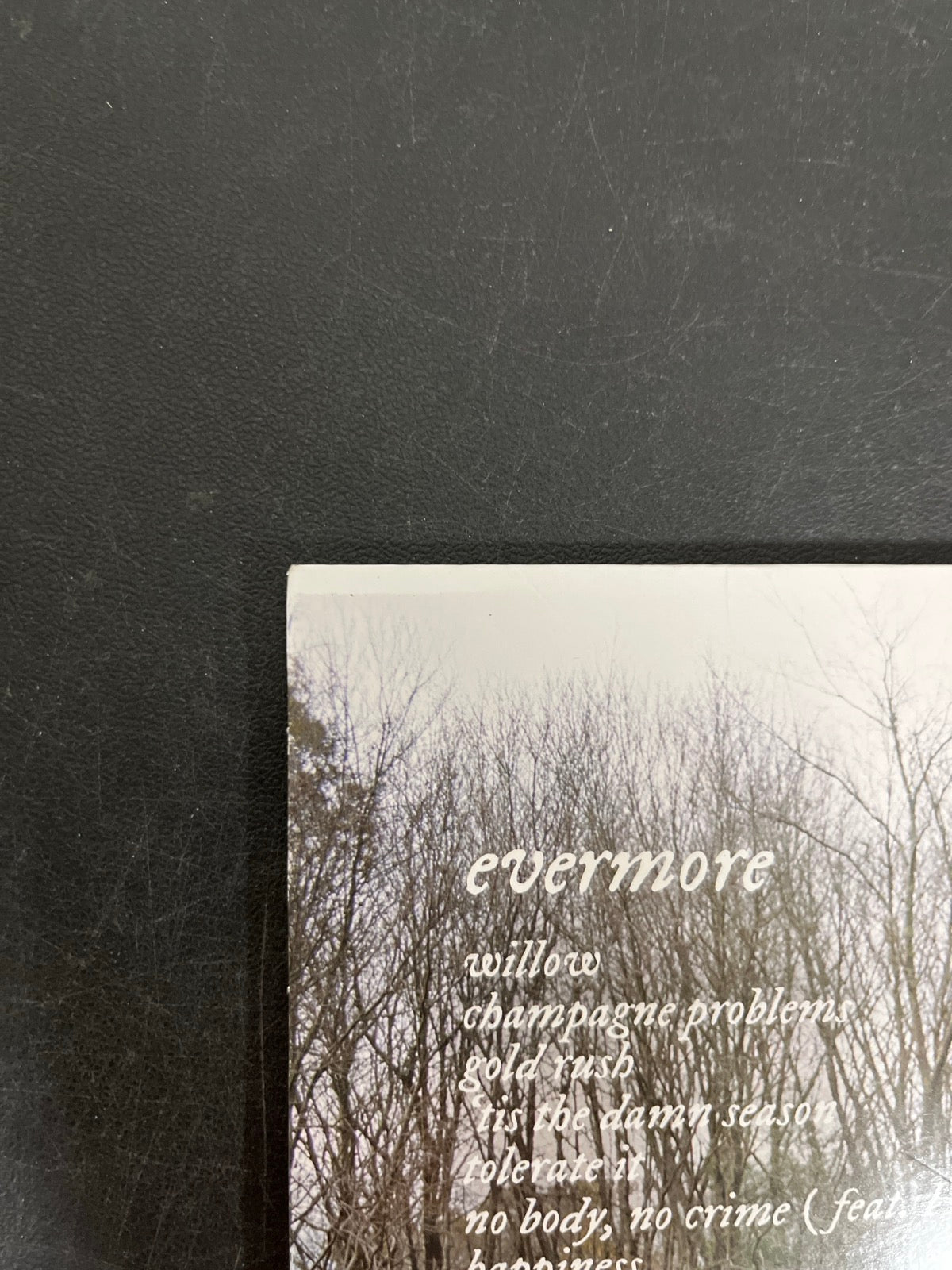 BACK_TL - Taylor Swift - Evermore LE Translucent Red Etched Vinyl USED NOT TESTED