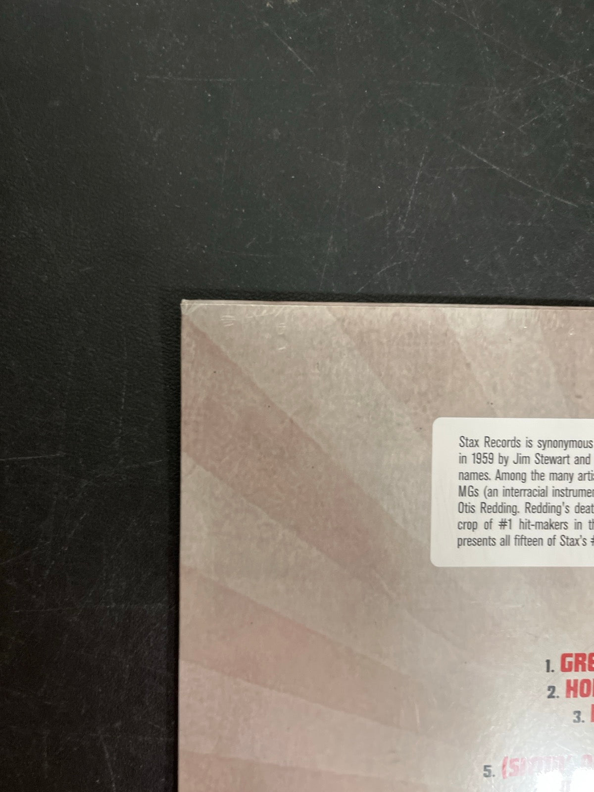 BACK_TL - Stax Number Ones LE Red Vinyl USED NOT TESTED