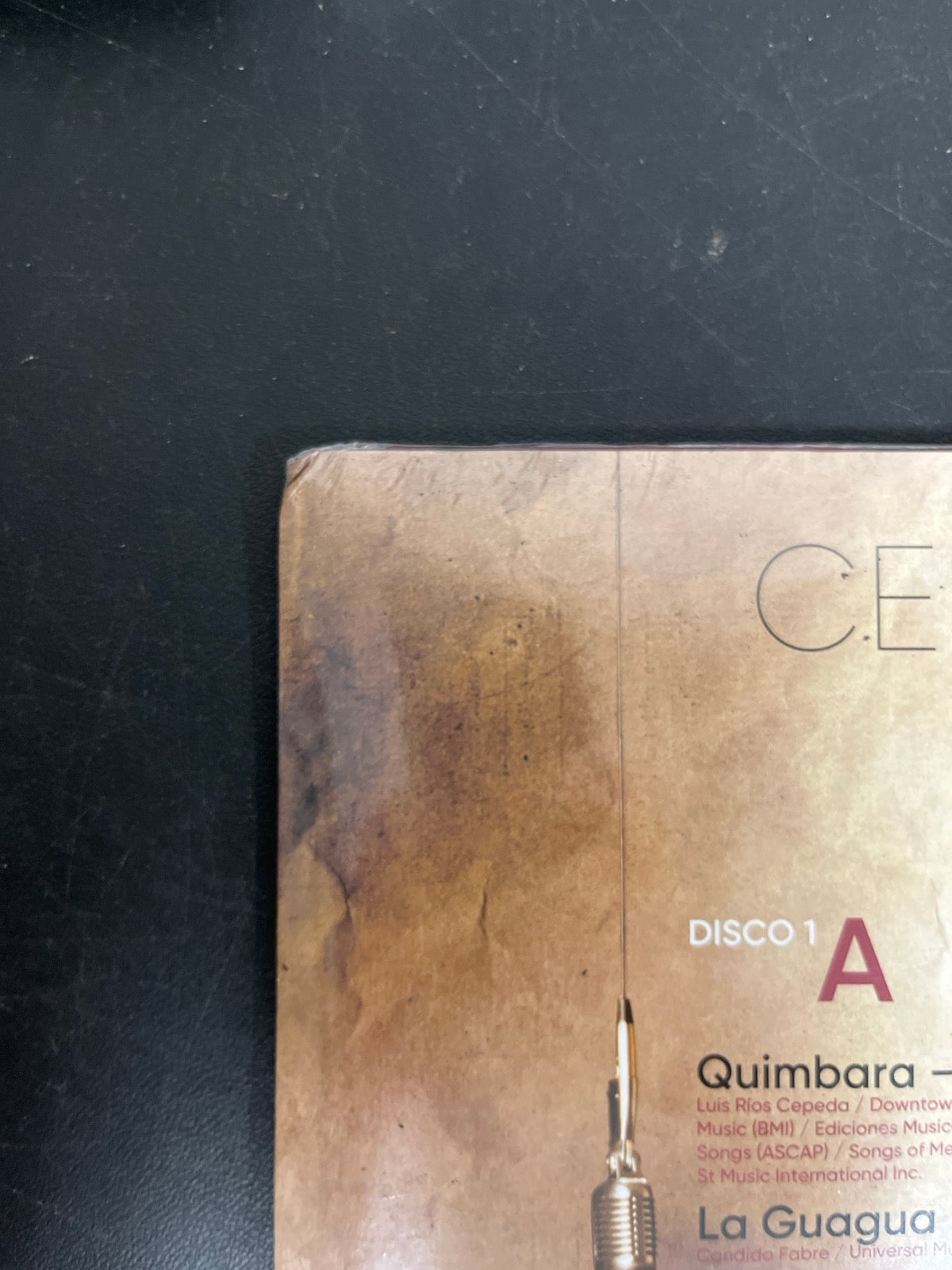 BACK_TL - Celia Cruz - Éxitos Eternos: Centenn ... LE Cherry Marble Vinyl USED NOT TESTED