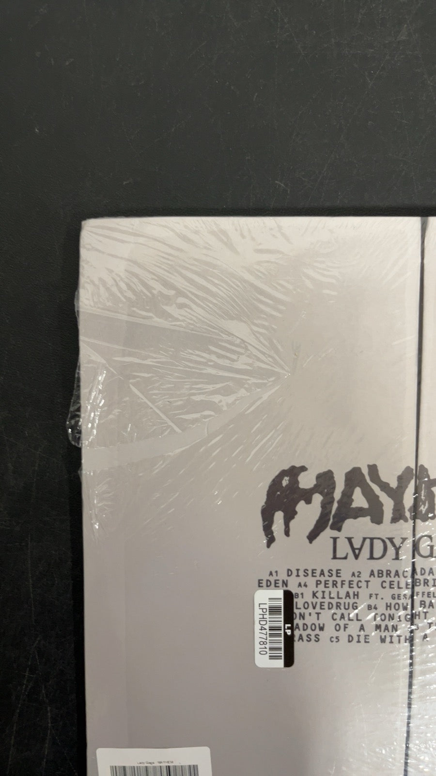 BACK_TL - Lady Gaga - MAYHEM LE Yellow Etched Vinyl USED NOT TESTED
