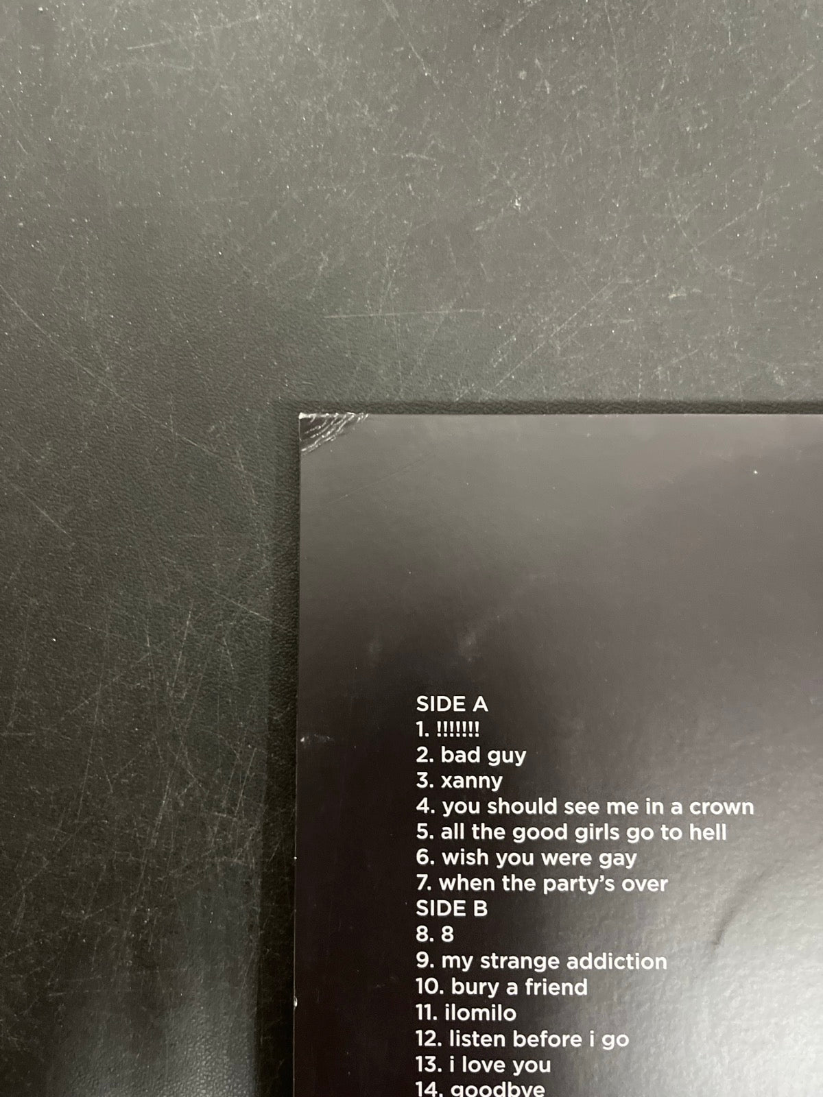 BACK_TL - Billie Eilish - WHEN WE ALL FALL ... LE Green Vinyl USED NOT TESTED