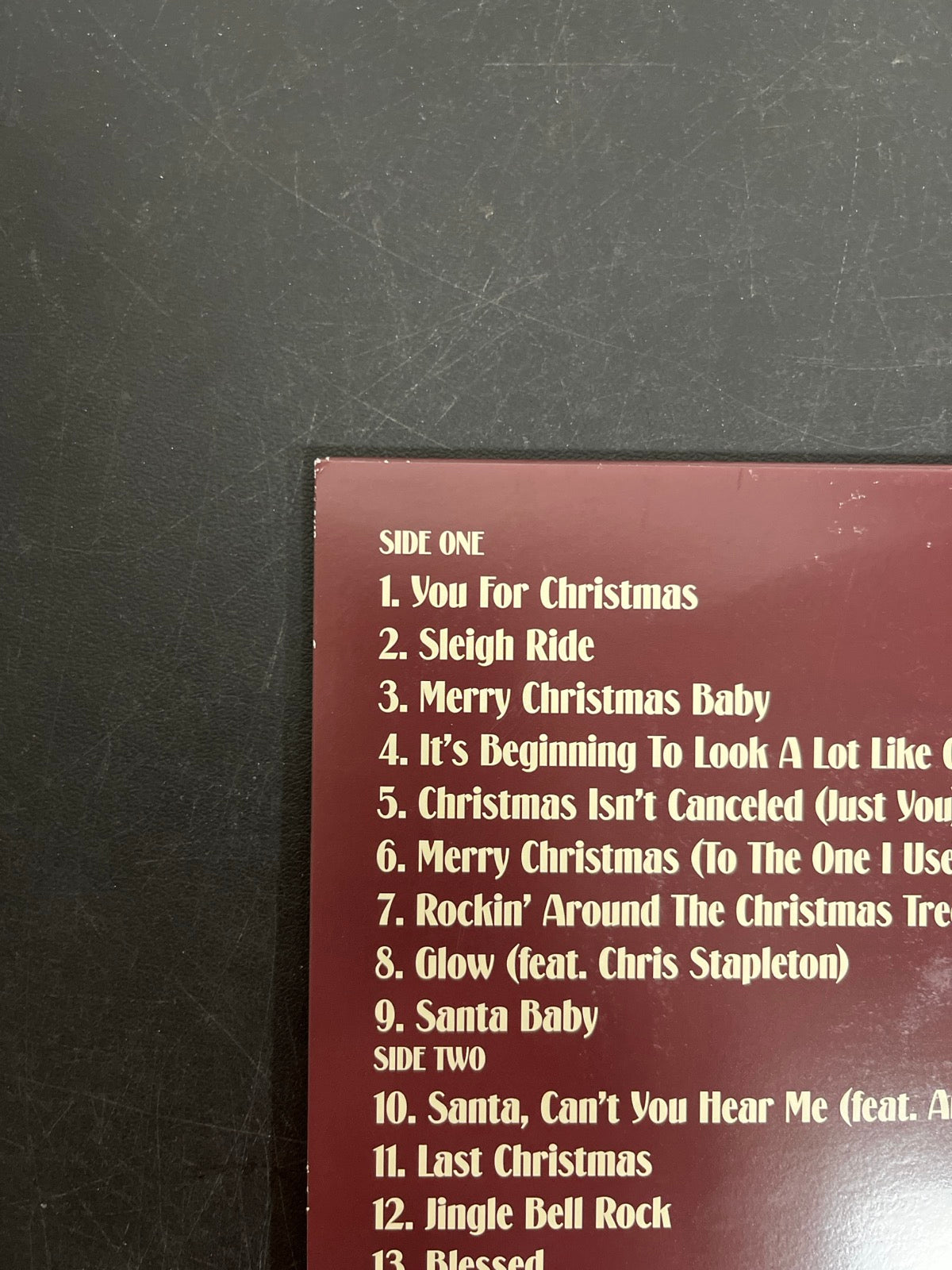 BACK_TL - Kelly Clarkson - When Christmas Comes Around LE Red Vinyl USED NOT TESTED