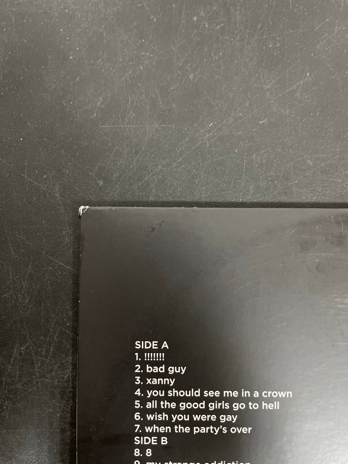 BACK_TL - Billie Eilish - WHEN WE ALL FALL ... LE Orange Cream Vinyl USED NOT TESTED