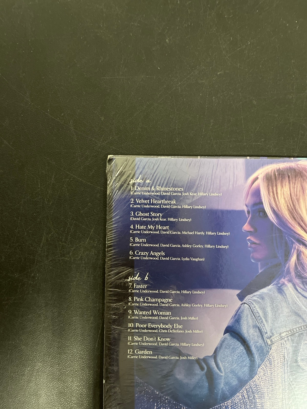 BACK_TL - Carrie Underwood - Denim & Rhinestones LE Purple Vinyl USED NOT TESTED