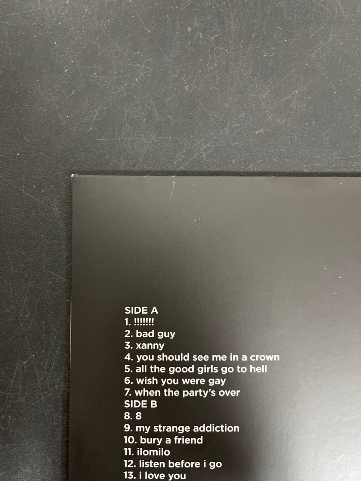 BACK_TL - Billie Eilish - WHEN WE ALL FALL ... LE Green Vinyl USED NOT TESTED