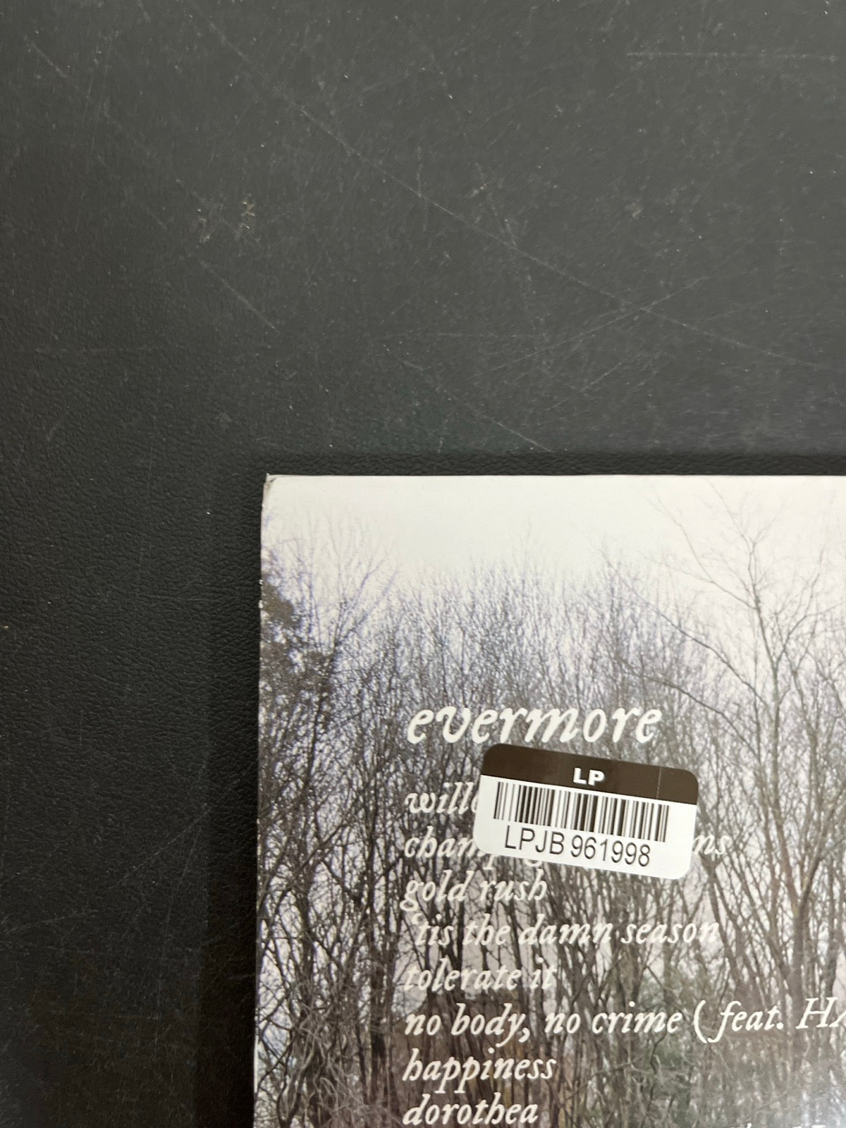 BACK_TL - Taylor Swift - Evermore LE Translucent Red Etched Vinyl USED NOT TESTED