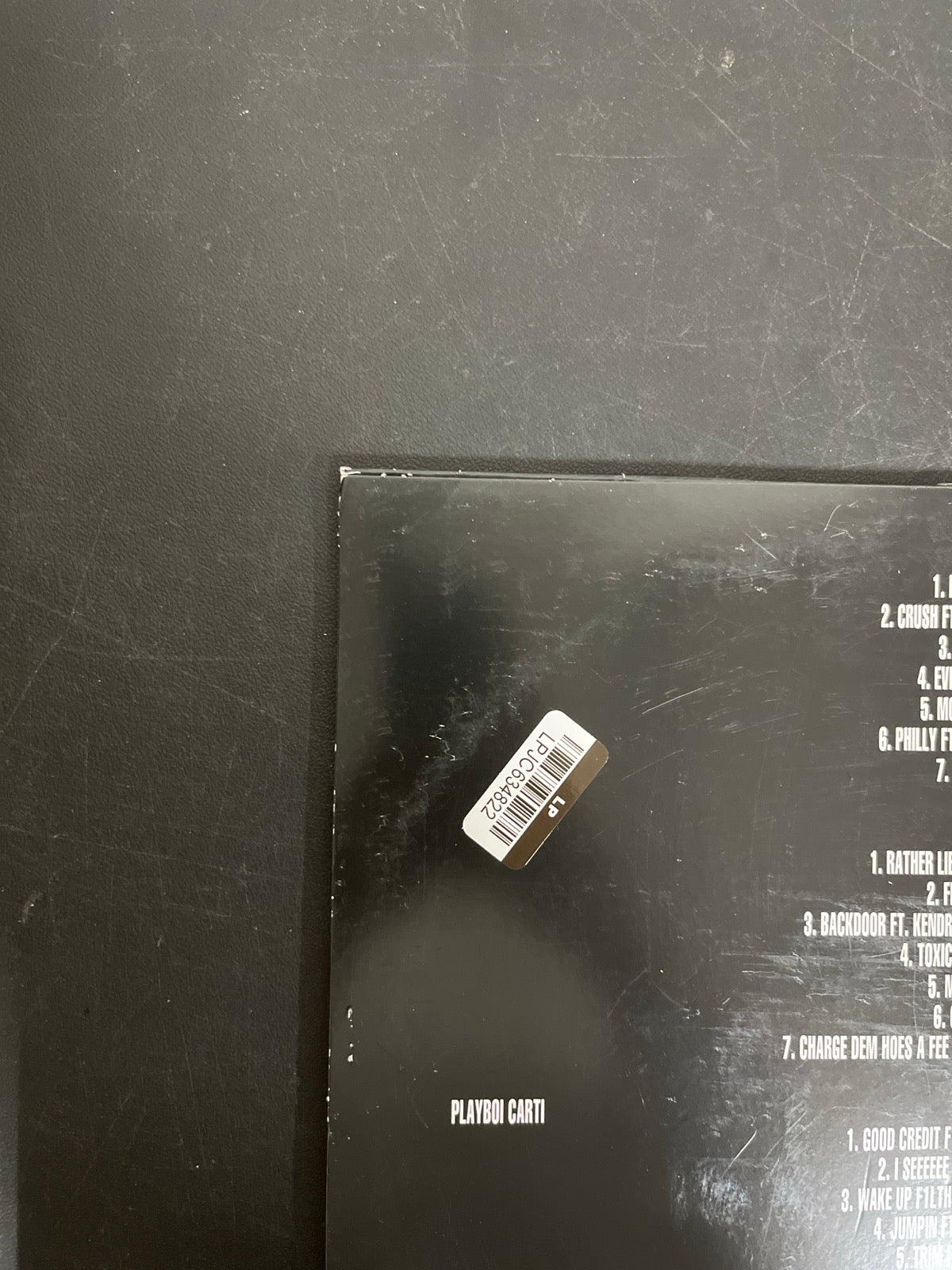 BACK_TL - Playboi Carti - Music Vinyl USED NOT TESTED