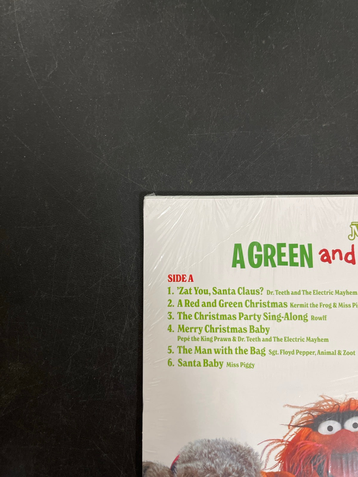 BACK_TL - The Muppets - A Green and Red Christmas LE Red Vinyl USED NOT TESTED