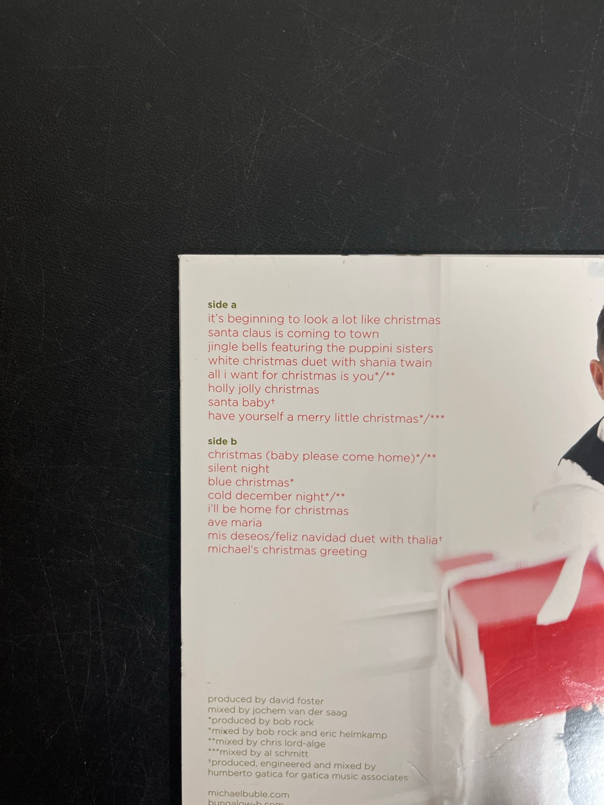 BACK_TL - Michael Bublé - Christmas LE Red Vinyl USED NOT TESTED