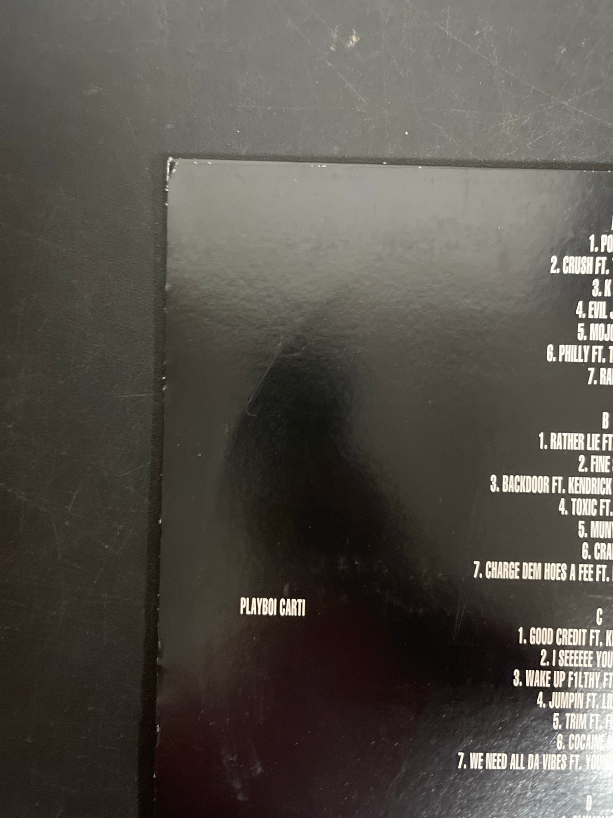 BACK_TL - Playboi Carti - Music Vinyl USED NOT TESTED