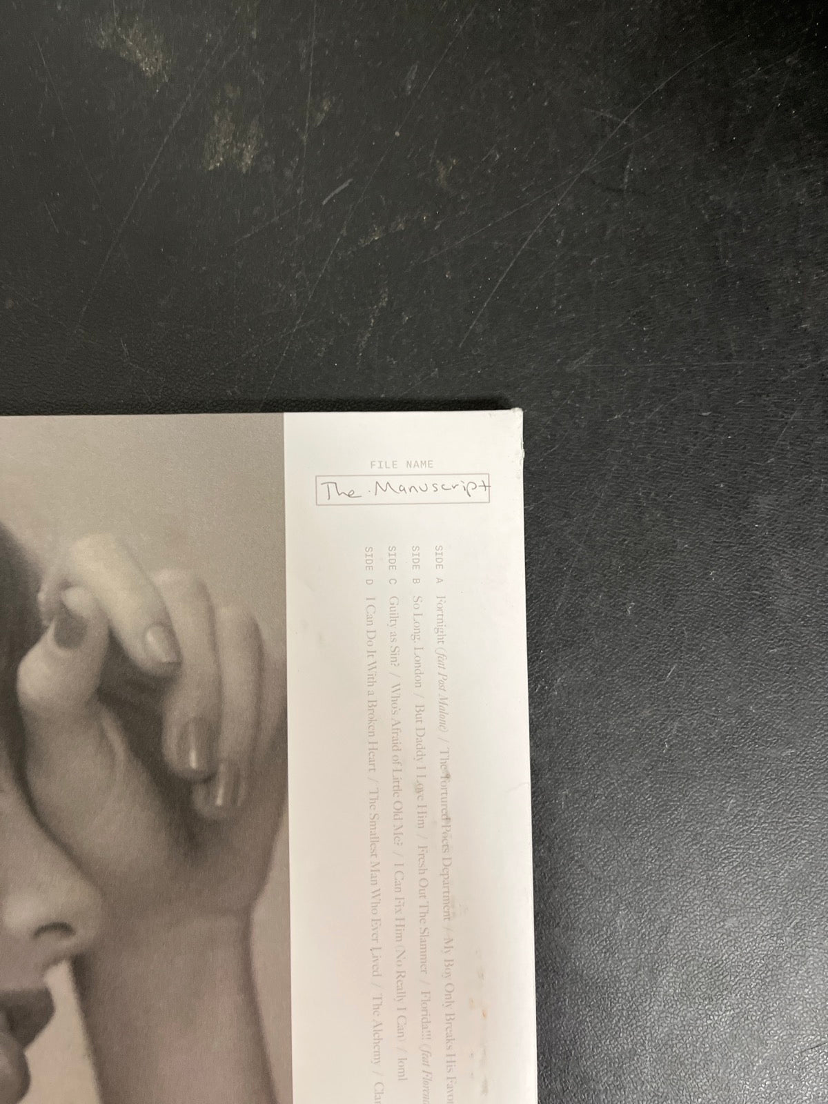 BACK_TR - Taylor Swift - The Tortured ... LE Clear Vinyl USED NOT TESTED