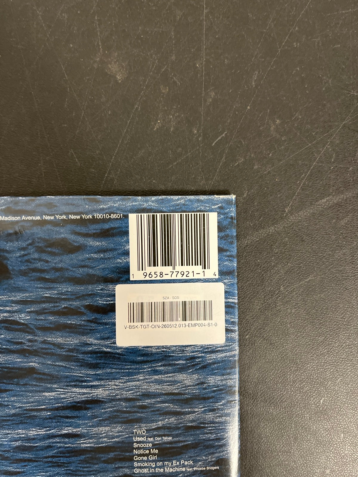 BACK_TR - SZA - SOS LE Vinyl USED NOT TESTED