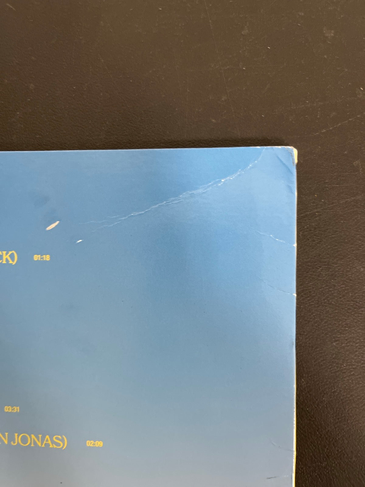 BACK_TR - Joe Jonas - Music for People Who Beli ... Target Exclusive Vinyl USED NOT TESTED