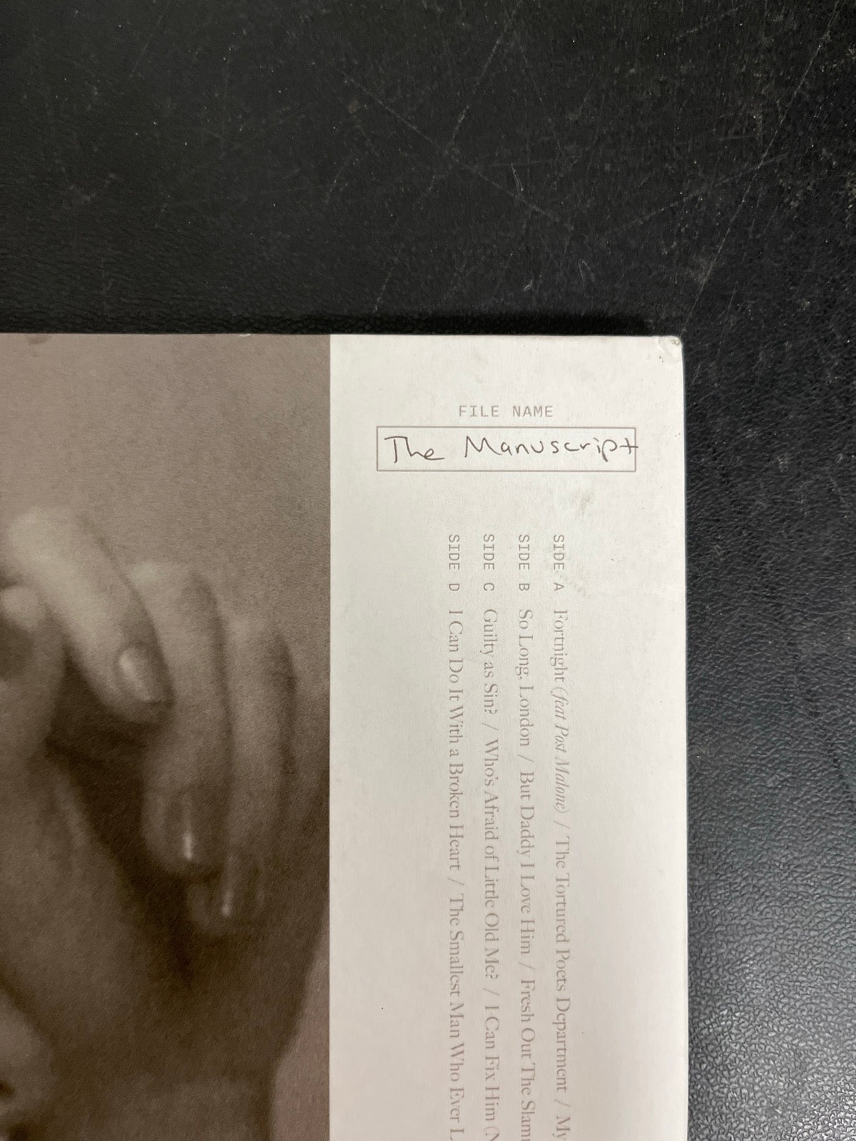BACK_TR - Taylor Swift - The Tortured ... LE Clear Vinyl SEALED NOT TESTED