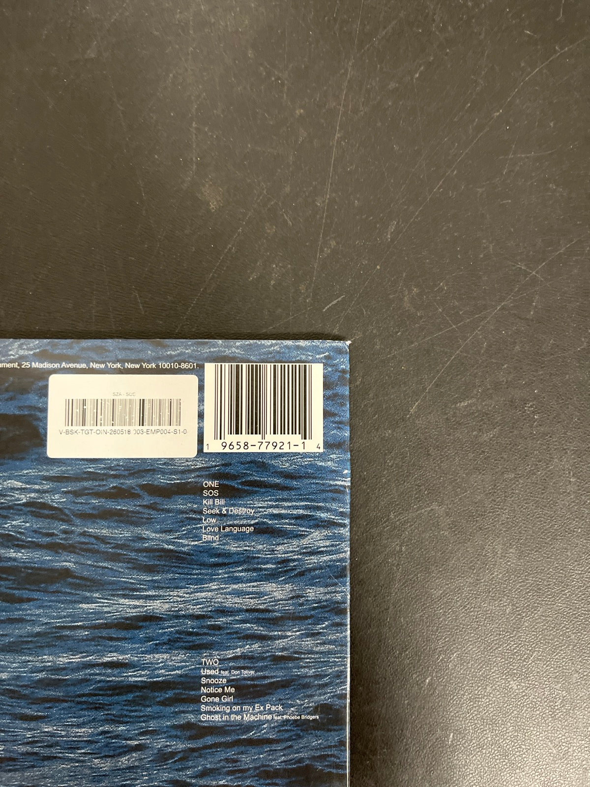 BACK_TR - SZA - SOS LE Vinyl USED NOT TESTED
