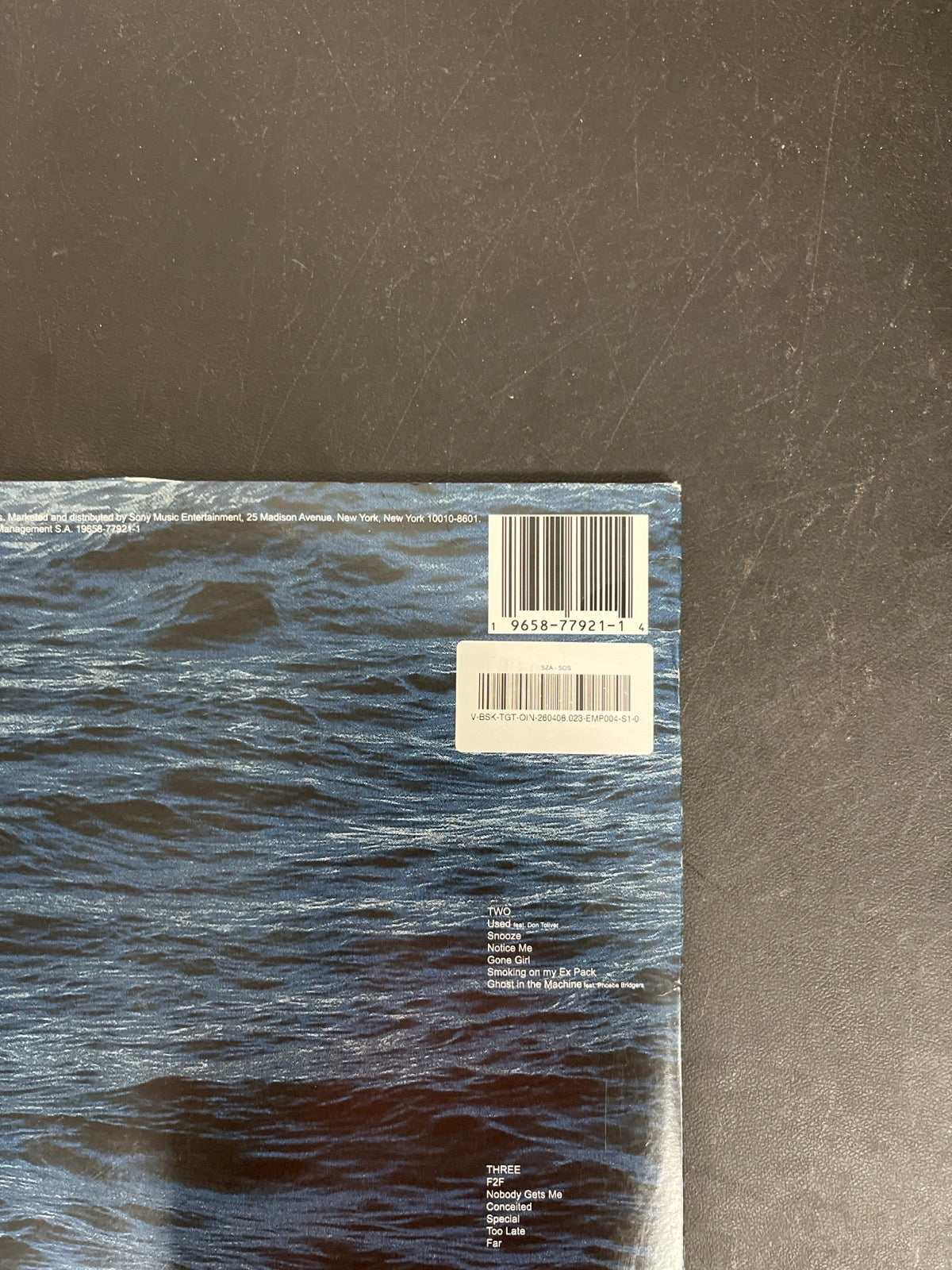 BACK_TR - SZA - SOS LE Vinyl USED NOT TESTED