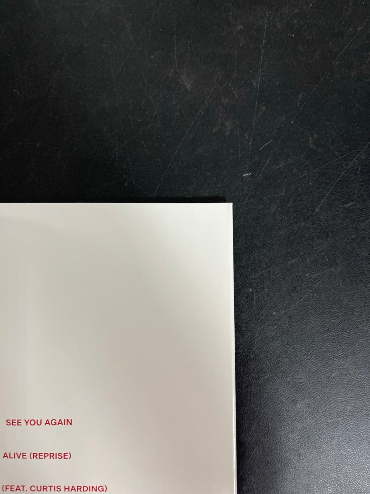 BACK_TR - RÜFÜS DU SOL - Surrender LE Red Vinyl USED NOT TESTED