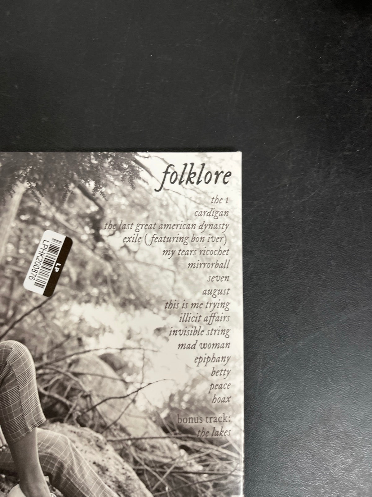 BACK_TR - Taylor Swift - Folklore LE Red Etched Vinyl USED NOT TESTED