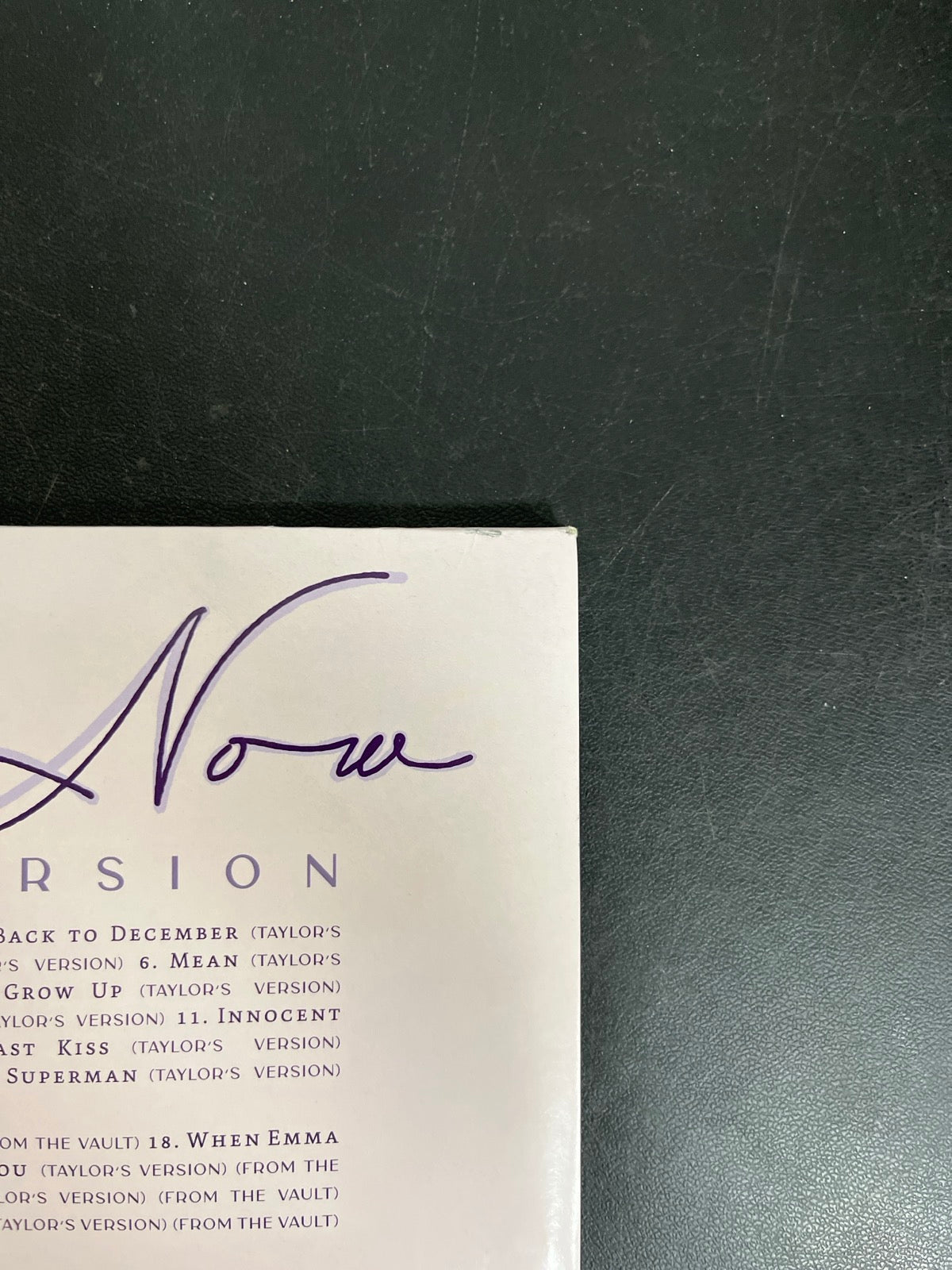 BACK_TR - Taylor Swift - Speak Now Taylor's Version LE Lilac Marble Vinyl USED NOT TESTED