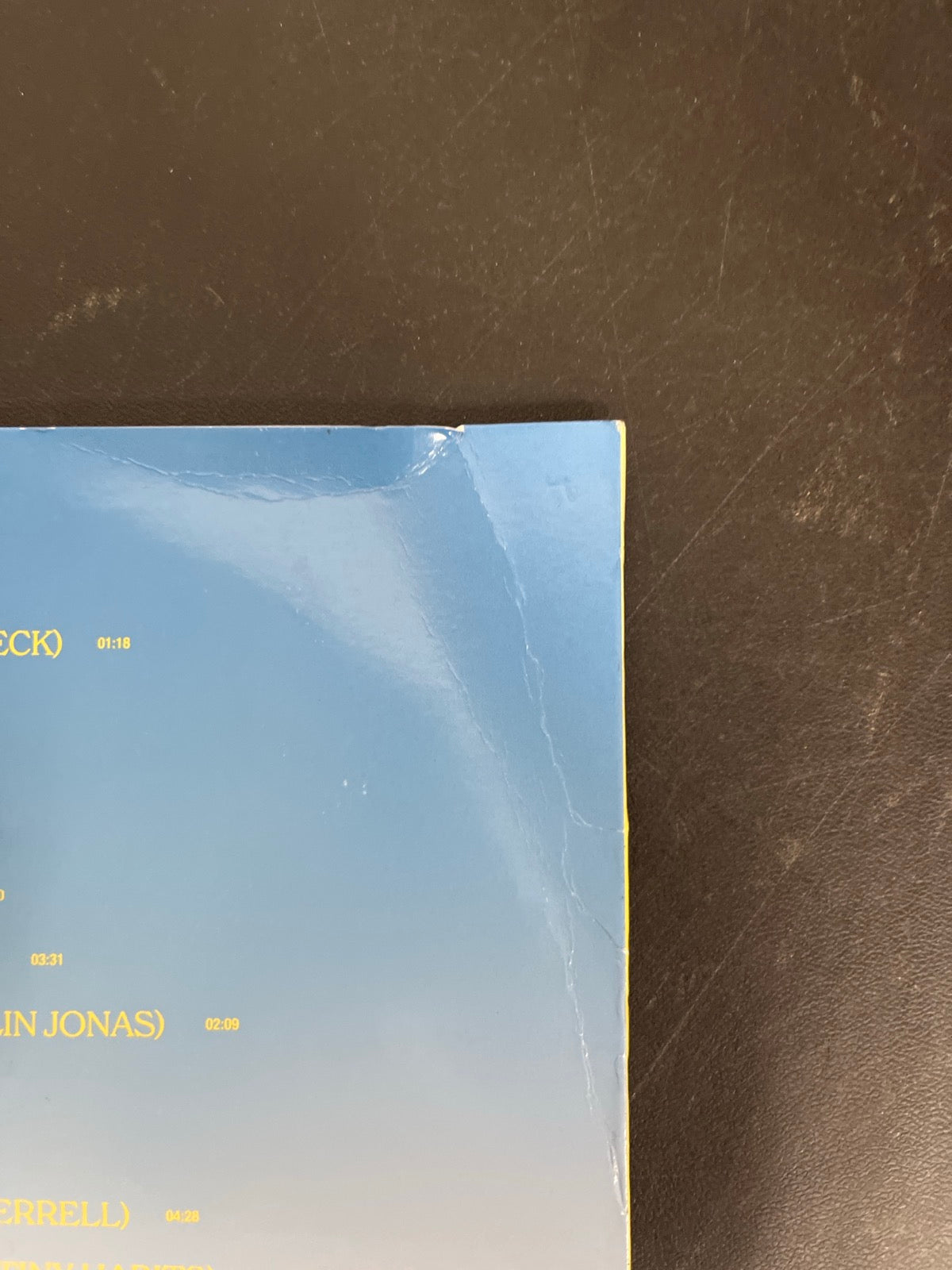 BACK_TR - Joe Jonas - Music for People Who ... Target Exclusive Blue Vinyl USED NOT TESTED