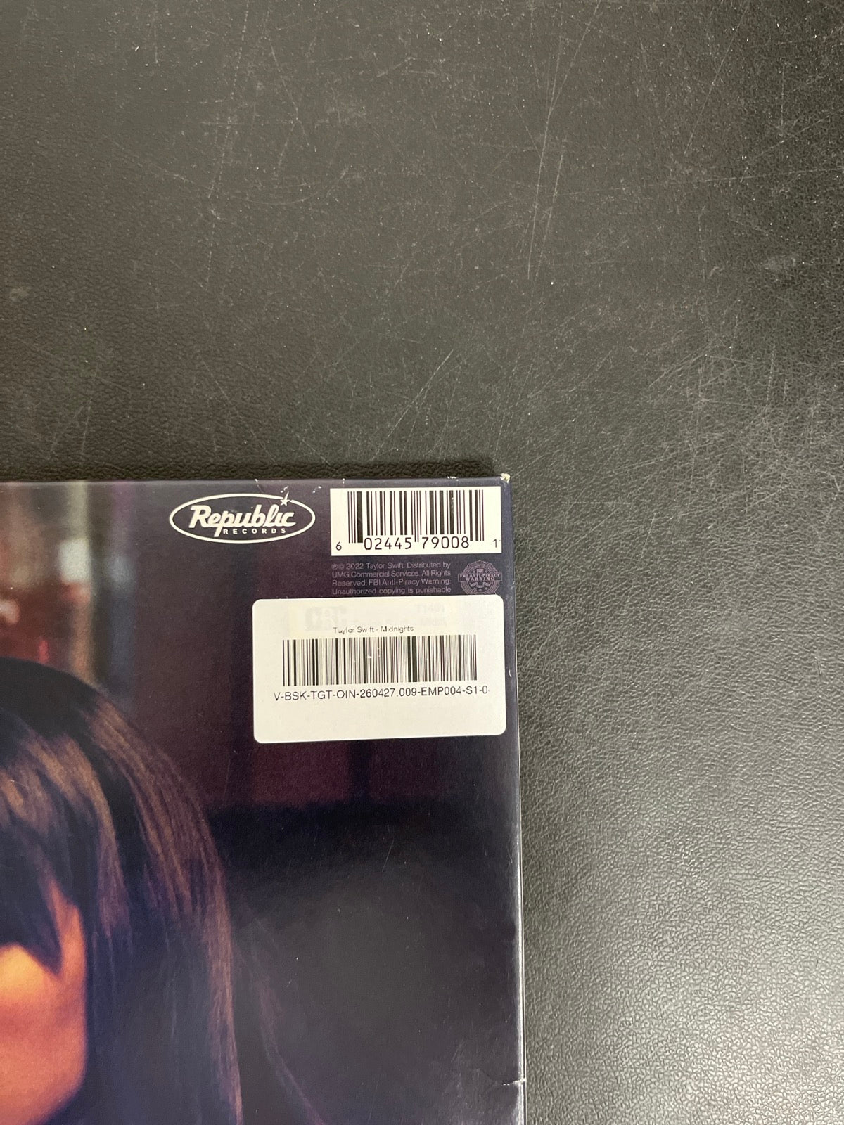 BACK_TR - Taylor Swift - Midnights Reissue Lavender Vinyl USED NOT TESTED