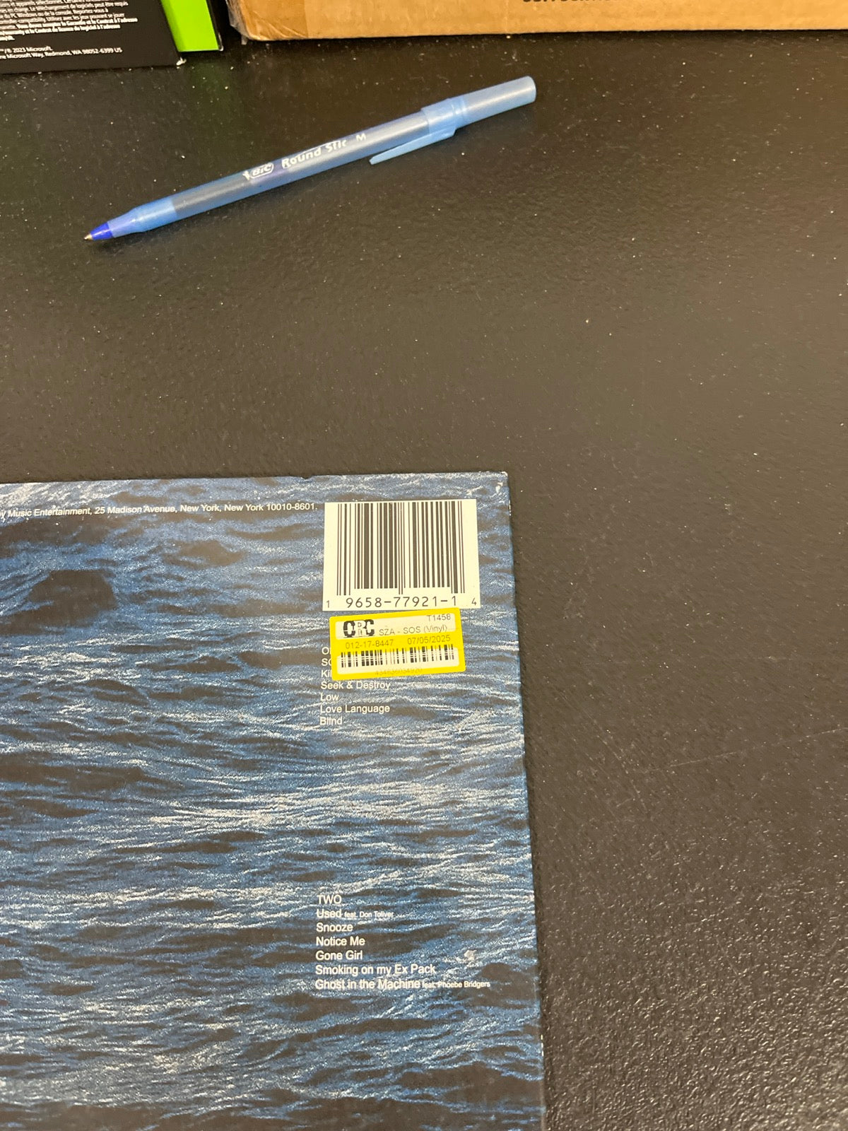 BACK_TR - SZA - SOS Vinyl USED NOT TESTED