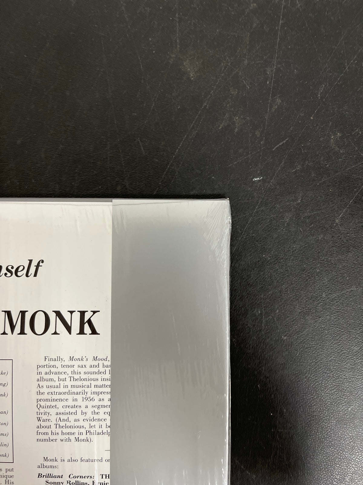 BACK_TR - Thelonious Monk - Thelonious Himself Remastered Reissue Vinyl USED NOT TESTED