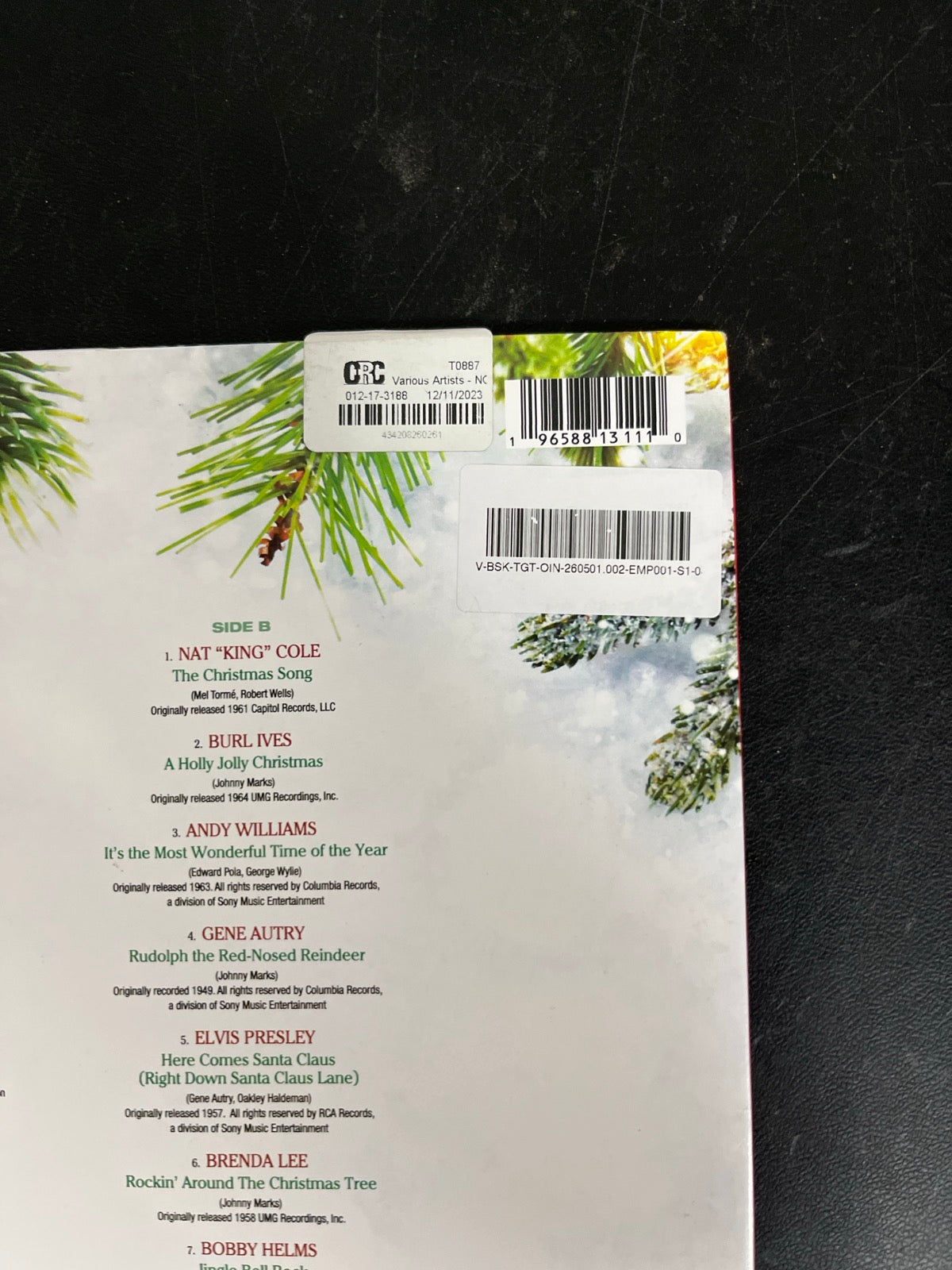 BACK_TR - Now That's What I Call A Most Wonderful Chr ... LE Green Vinyl USED NOT TESTED