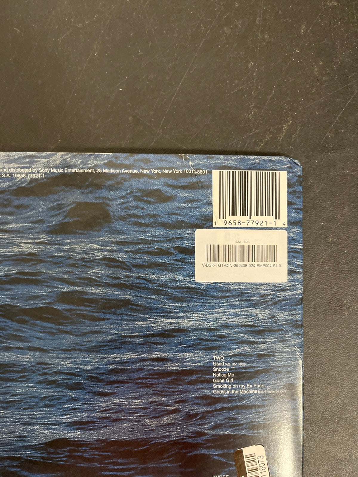 BACK_TR - SZA - SOS LE Vinyl USED NOT TESTED