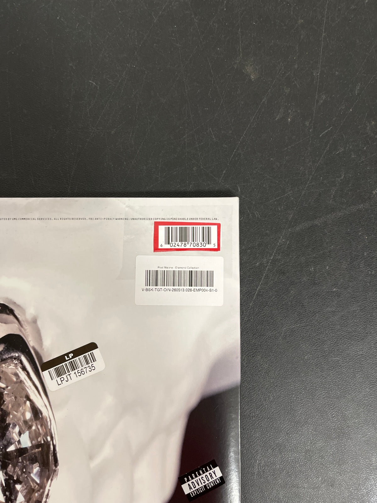 BACK_TR - Post Malone - The Diamond Collection LE Yellow Vinyl USED NOT TESTED
