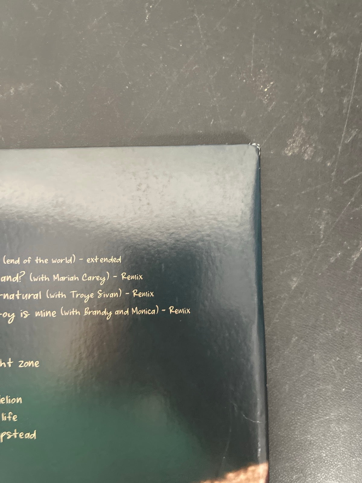 BACK_TR - Ariana Grande - Eternal Sunshine ... Clear Vinyl USED NOT TESTED