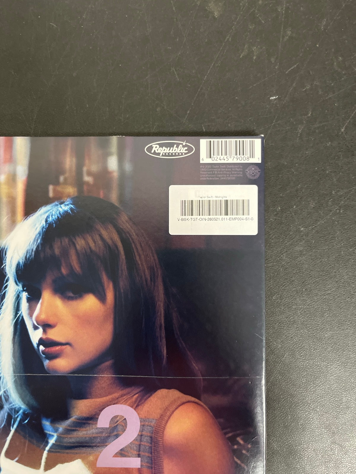 BACK_TR - Taylor Swift - Midnights Reissue Lavender Vinyl USED NOT TESTED