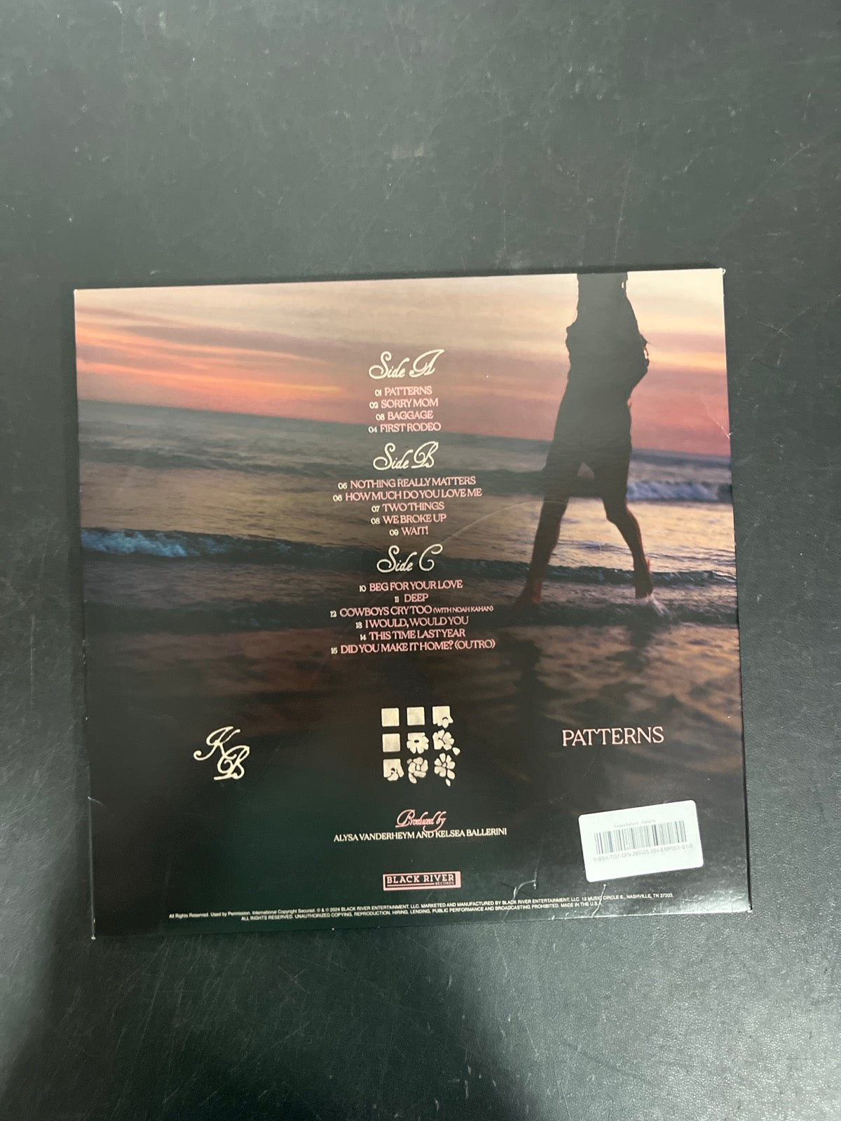 BACK - Kelsea Ballerini - Patterns LE Uncharted Waters Vinyl USED NOT TESTED