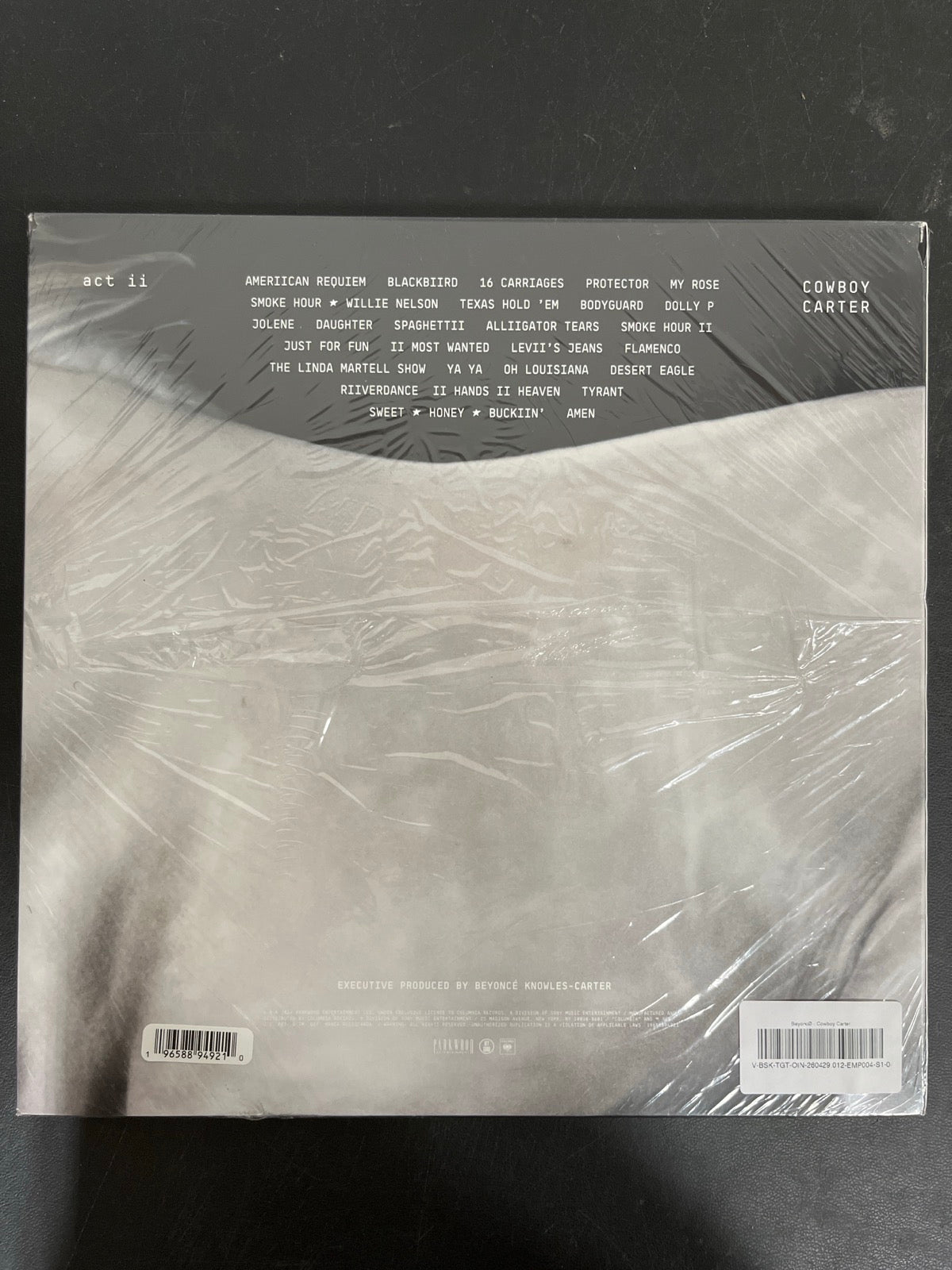 BACK - Beyoncé - Cowboy Carter LE Vinyl USED NOT TESTED