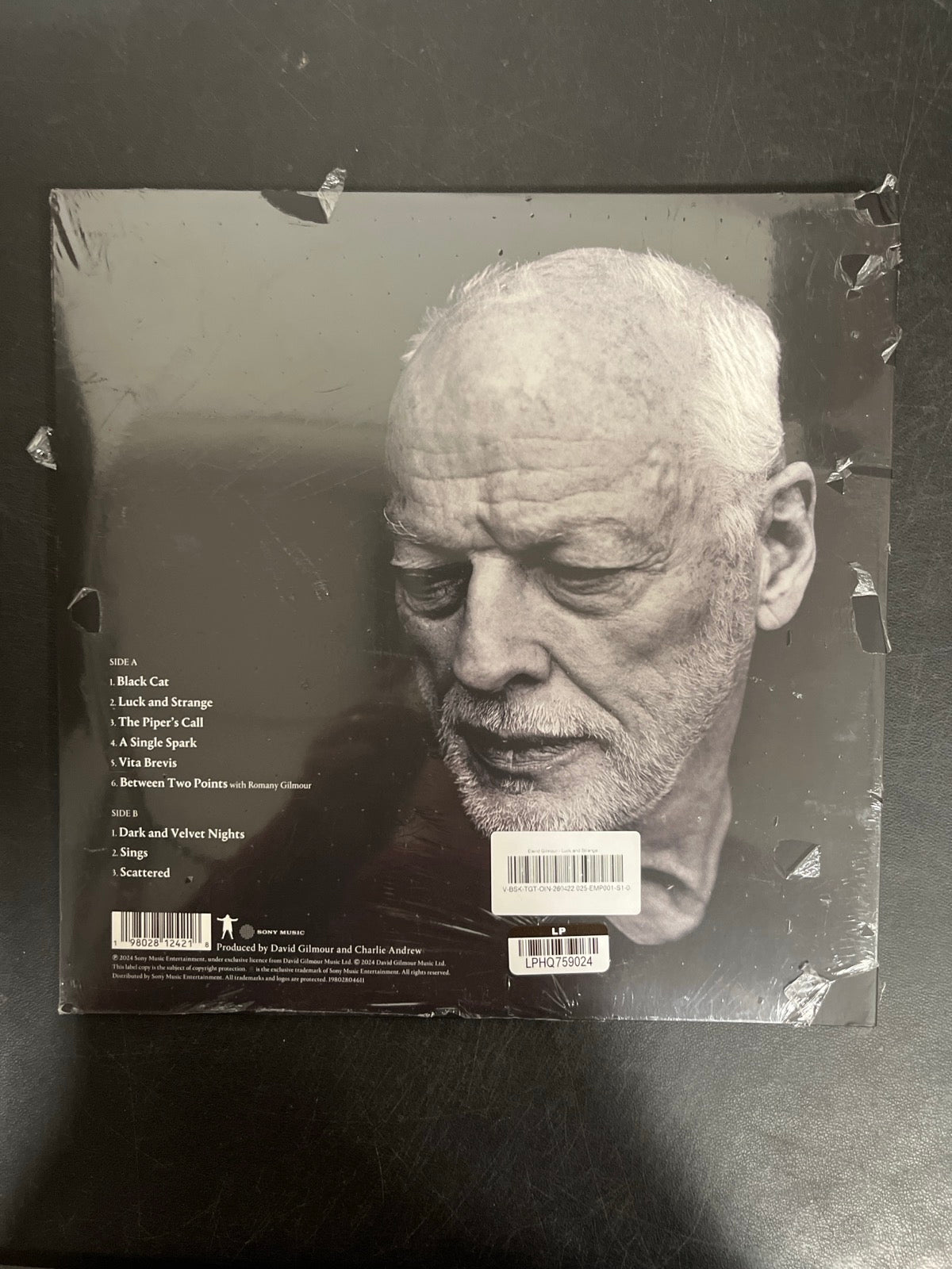 BACK - David Gilmour - Luck and S... Target Exclusive Blue Vinyl USED NOT TESTED