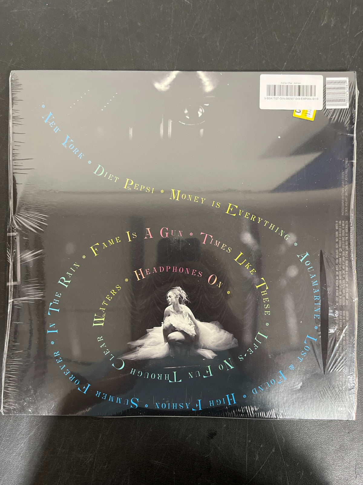 BACK - Addison Rae - Addison LE Yellow Marble Vinyl SEALED NOT TESTED
