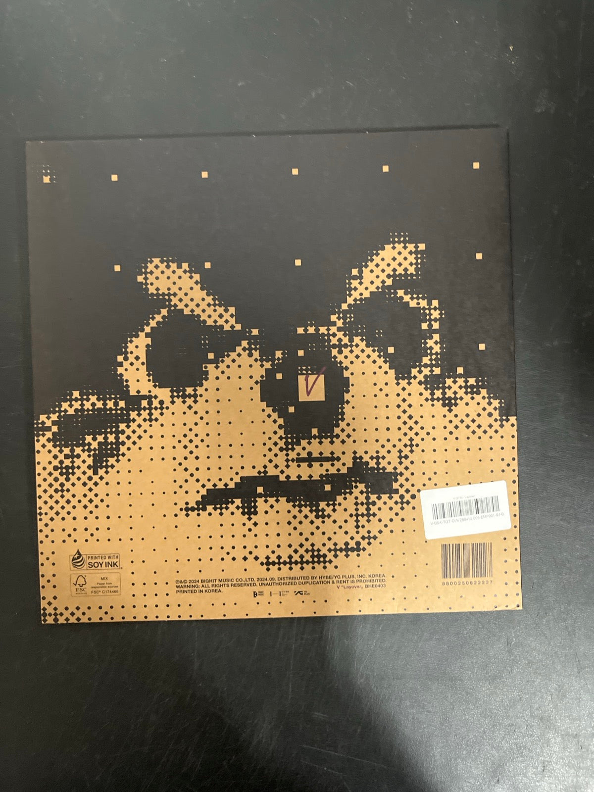 BACK - V (BTS) - Layover LE Gray Vinyl USED NOT TESTED