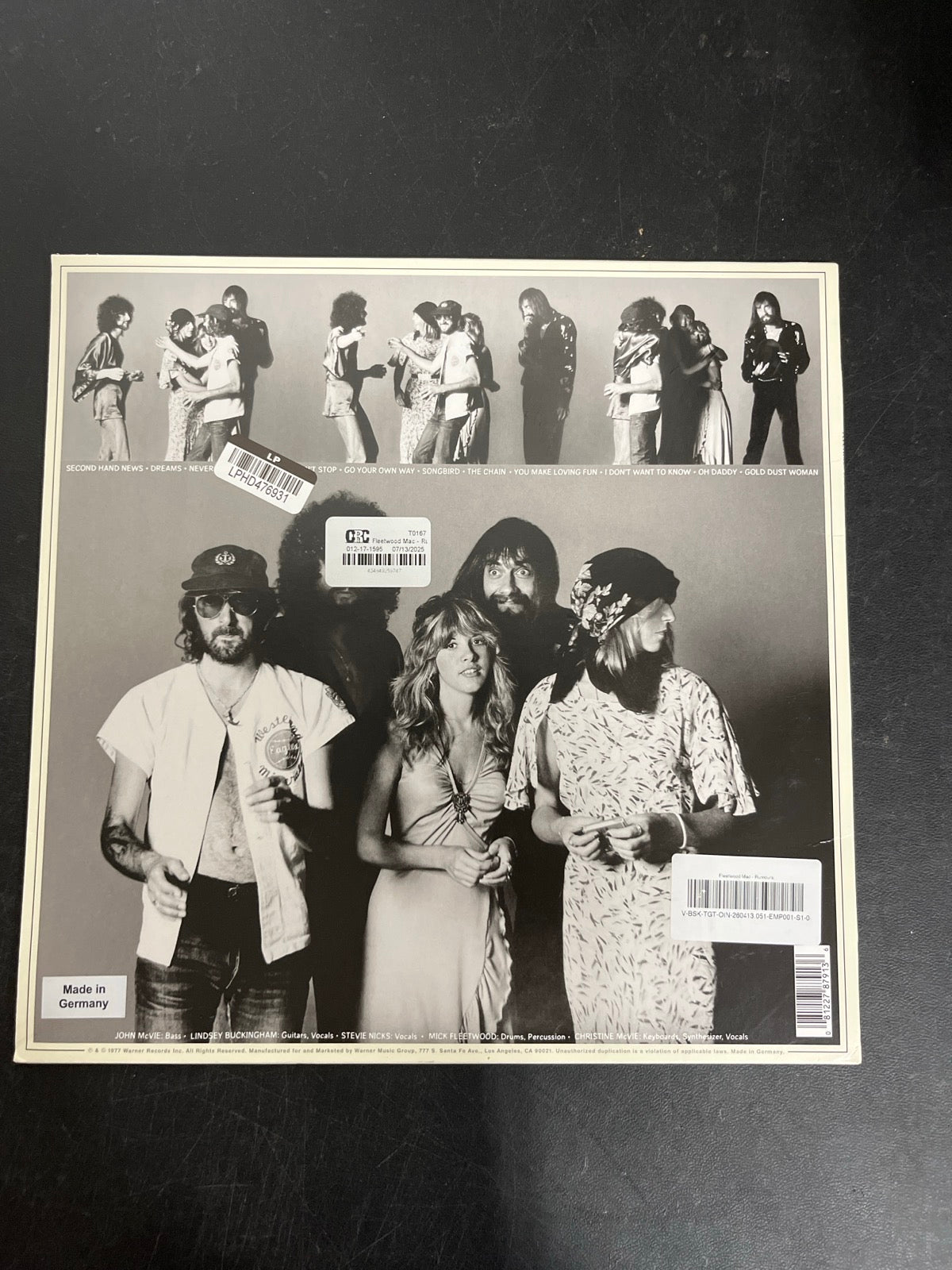 BACK - Fleetwood Mac - Rumours LE Gold Remastered Vinyl USED NOT TESTED