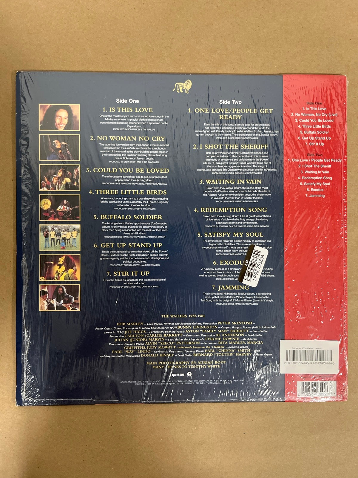 BACK - Bob Marley & The Wailers - Legend... LE Gold Vinyl USED NOT TESTED