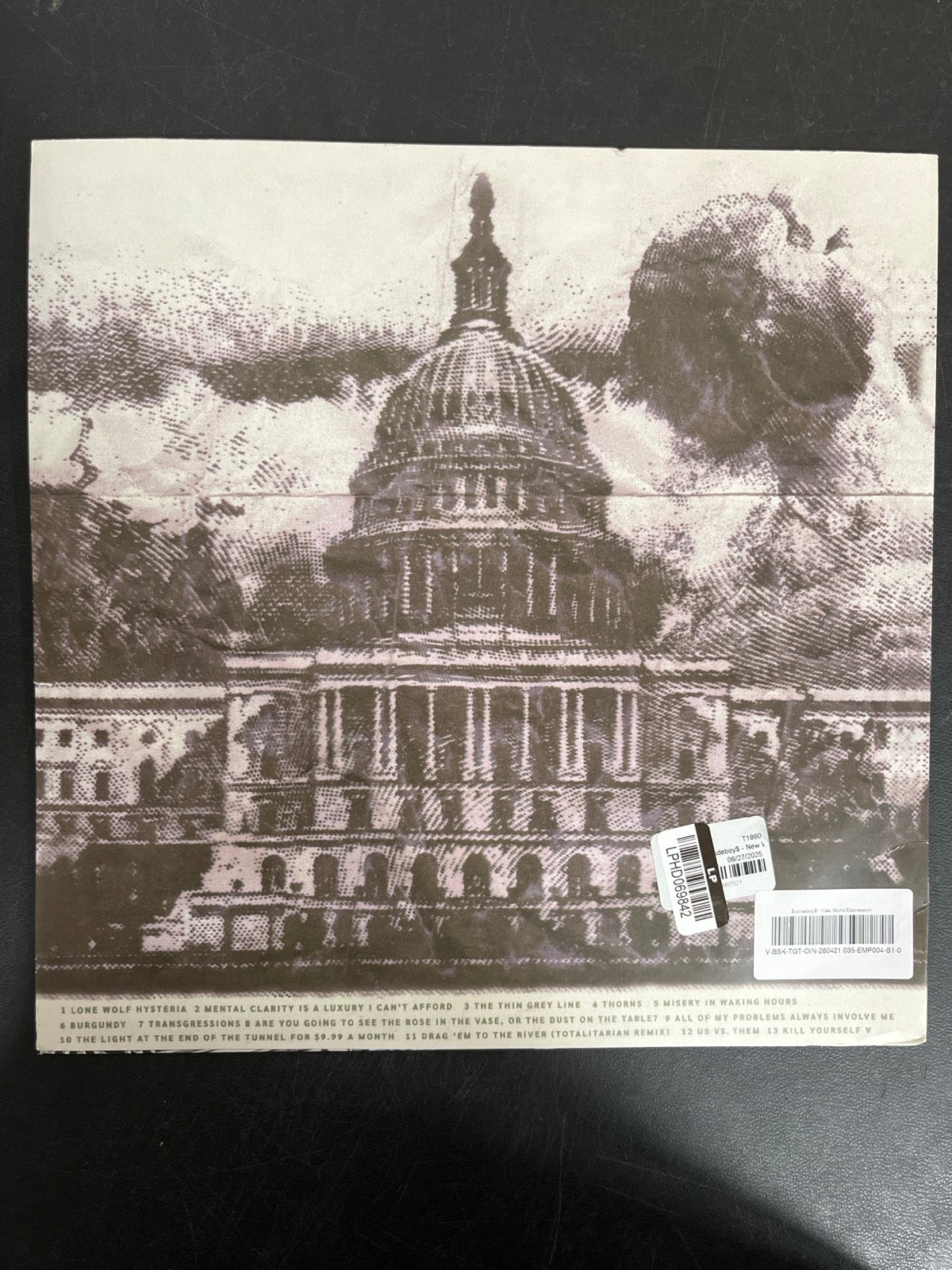 BACK - $uicideboy$ - New World Depression Clear Vinyl USED NOT TESTED