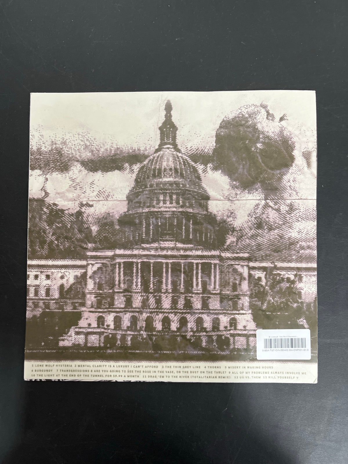 BACK - $uicideboy$ - New World Depression Target Exclusive Clear Vinyl USED NOT TESTED