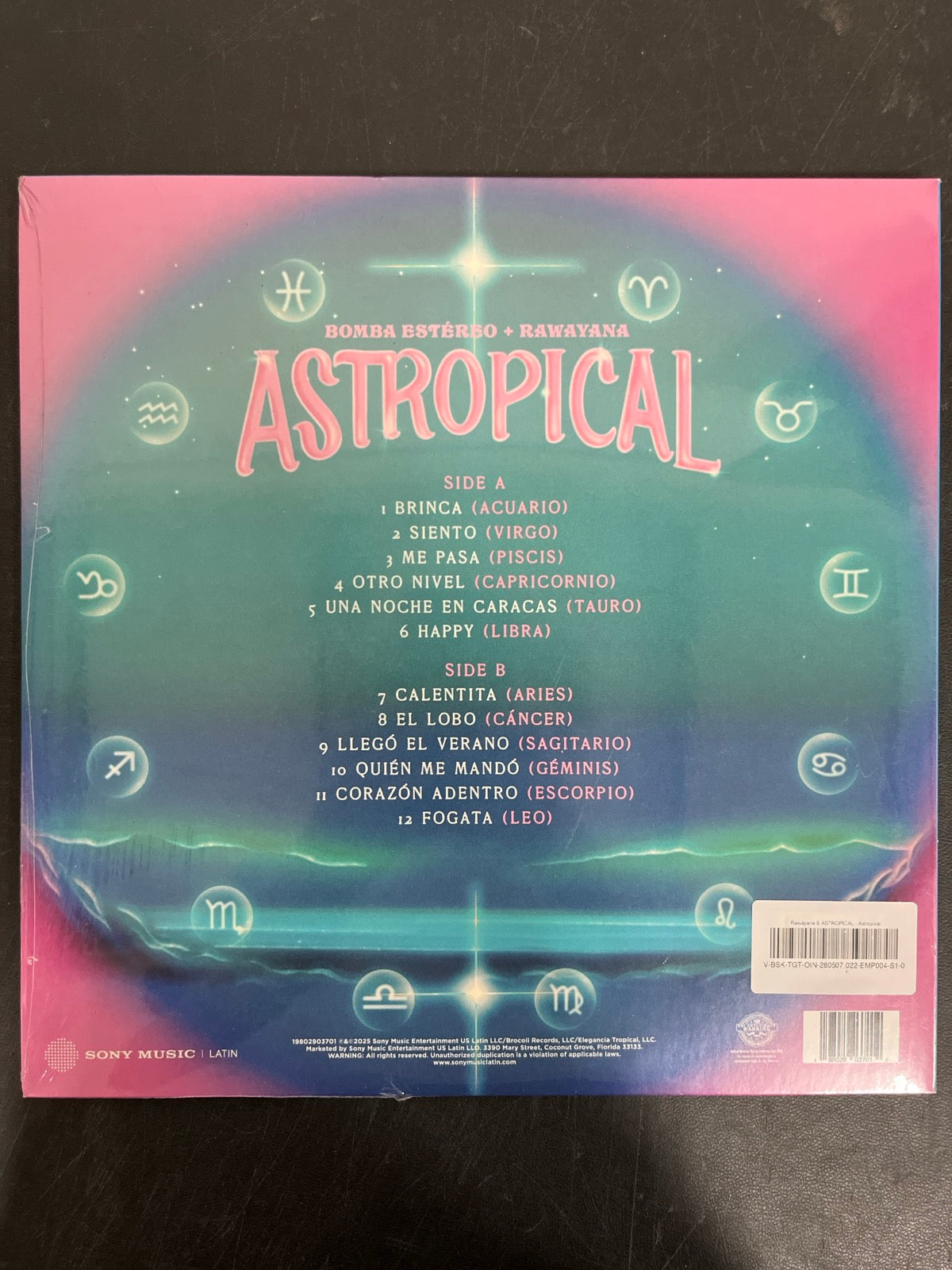 BACK - Bomba Estéreo & Rawayana - Astropical LE 180gm Pink Vinyl SEALED NO...